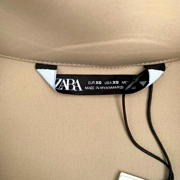 Zara tan neoprene jacket (Never worn) - Picture 3 of 4